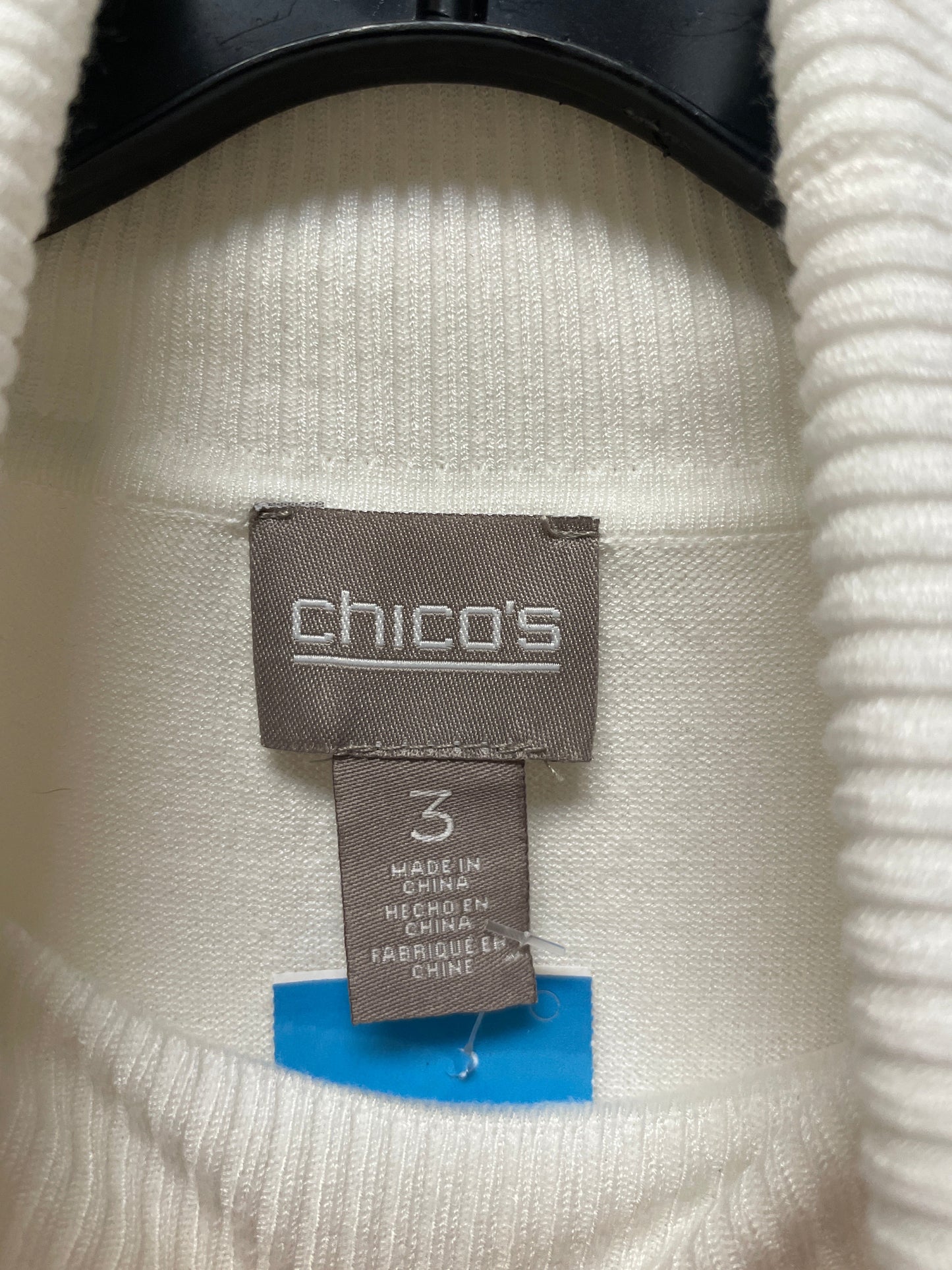 Sweater By Chicos In White, Size: Xl