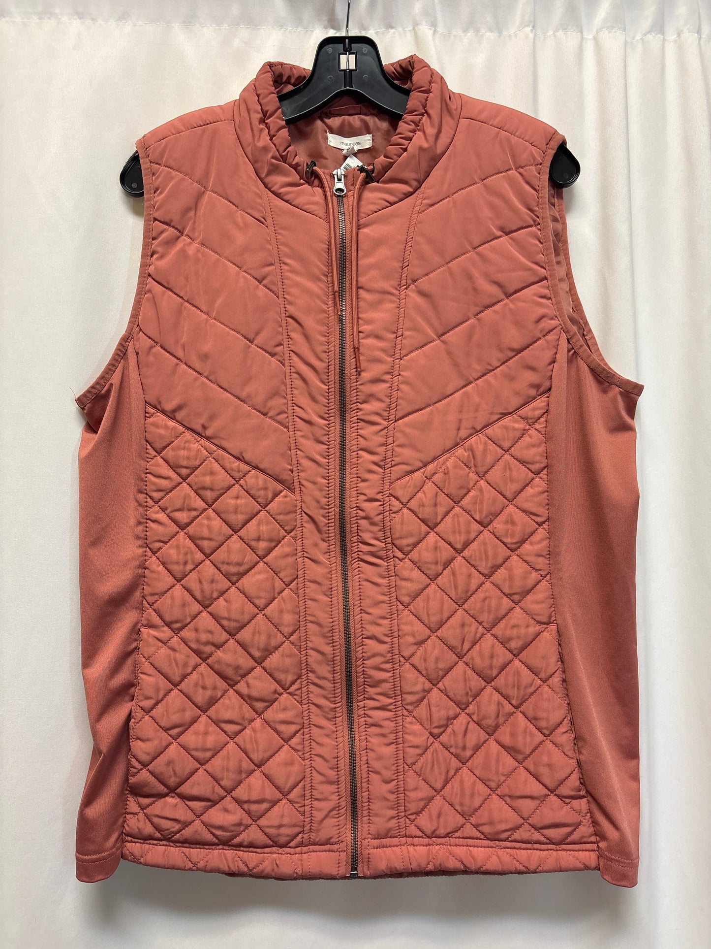 Vest Puffer & Quilted By Maurices In Peach, Size: Xl