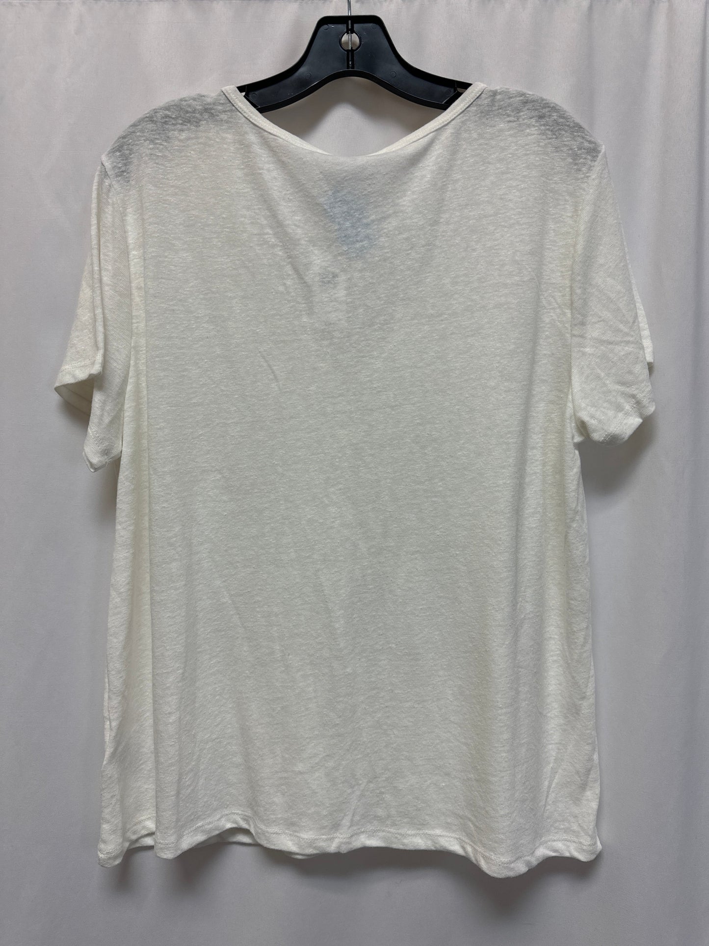 Top Short Sleeve By Old Navy In White, Size: L