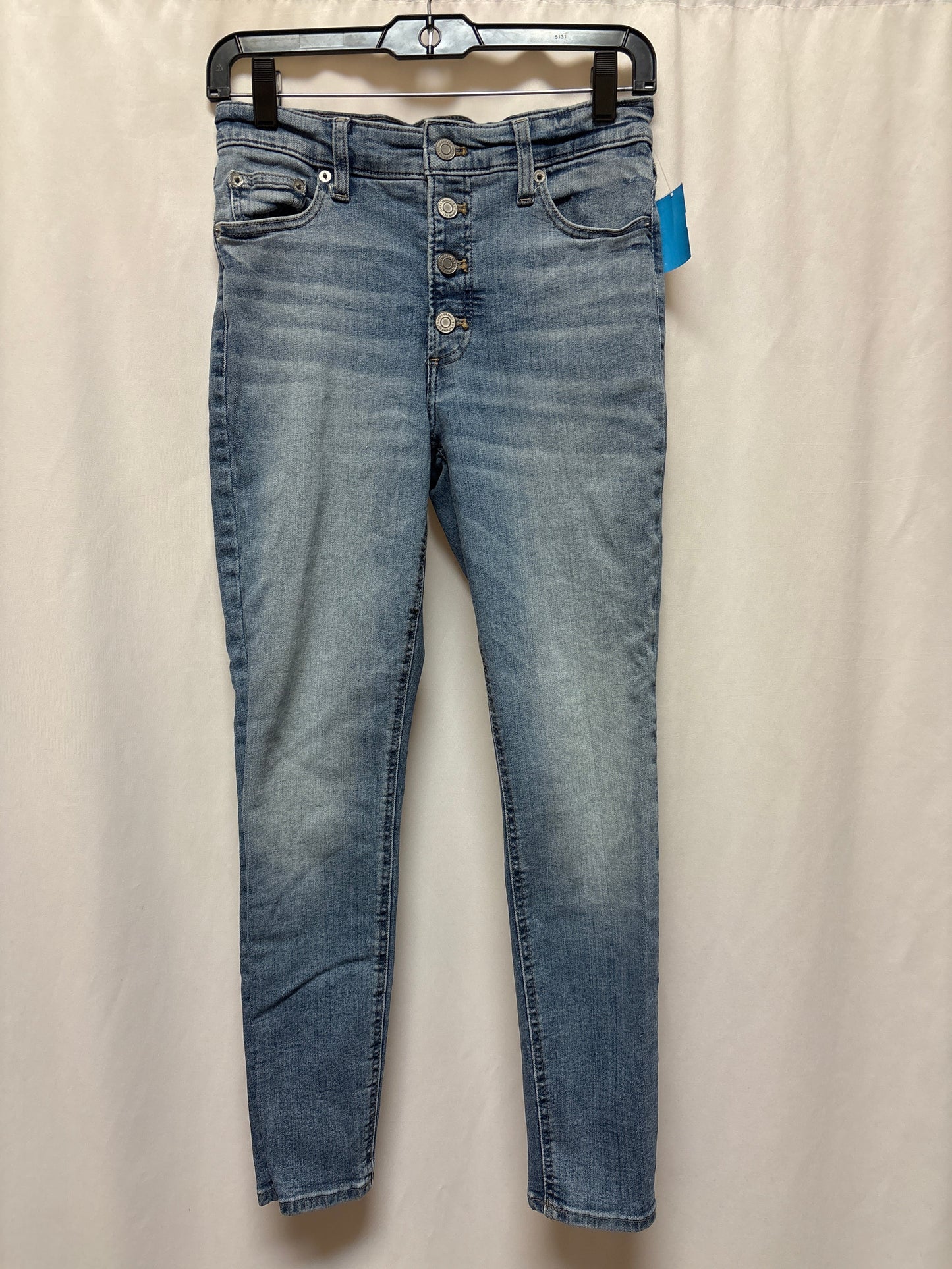 Jeans Skinny By Lucky Brand In Blue Denim, Size: 4