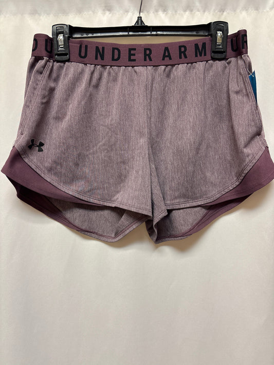 Athletic Shorts By Under Armour In Purple, Size: L