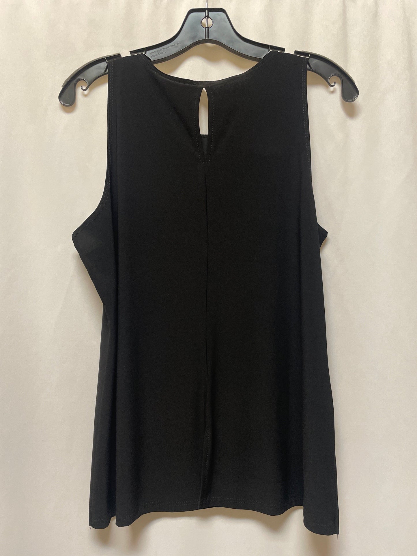 Top Sleeveless By Chaus In Black, Size: M