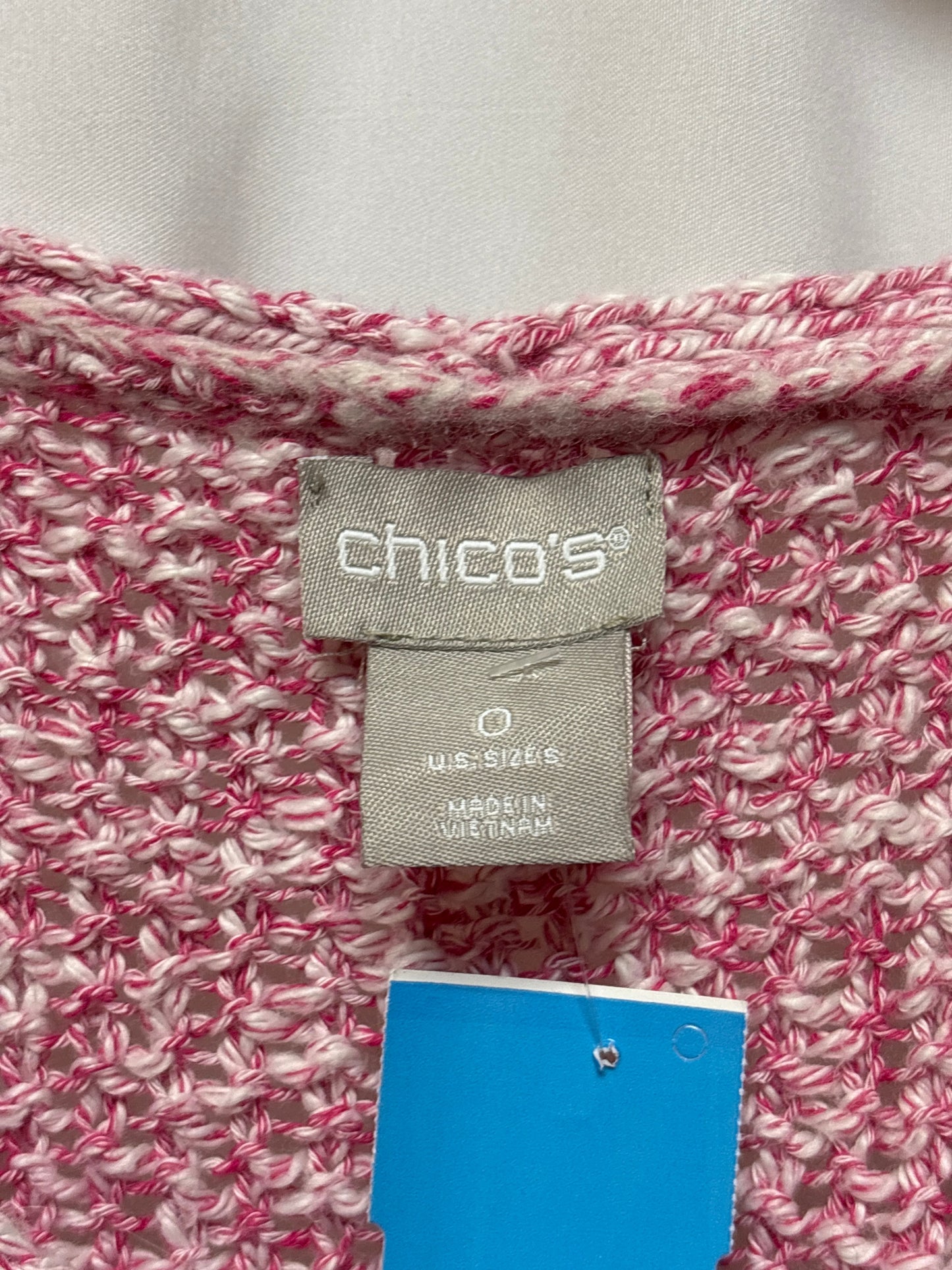 Top Short Sleeve By Chicos In Pink, Size: S