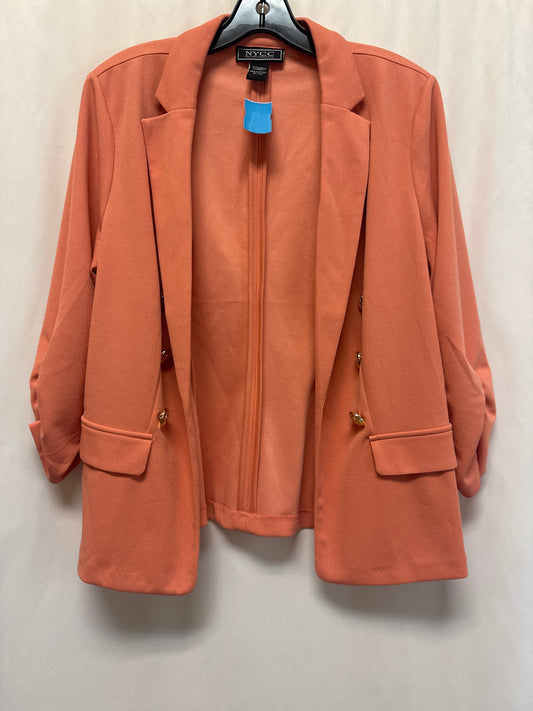 Blazer By Clothes Mentor In Peach, Size: L