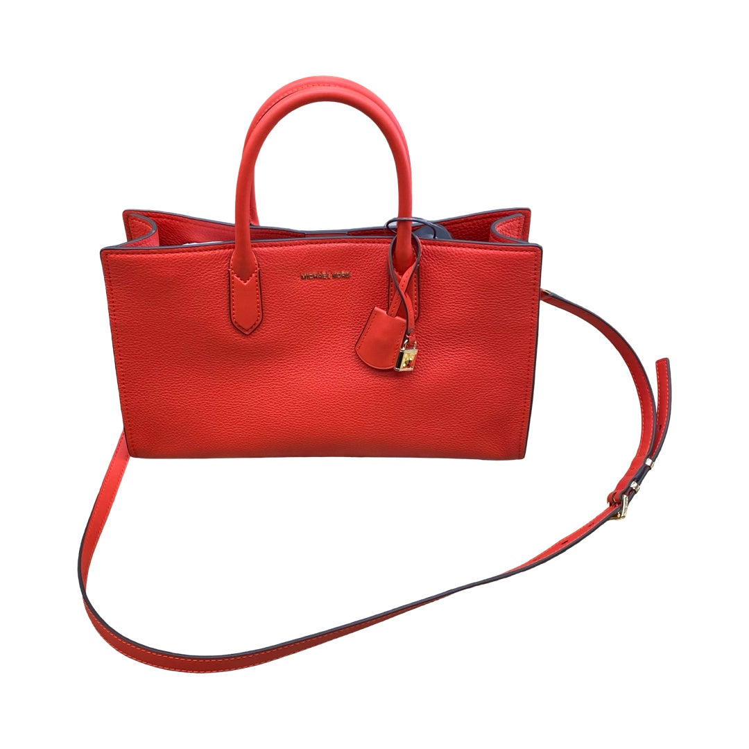 Handbag Designer By Michael Kors In Red, Size:Medium