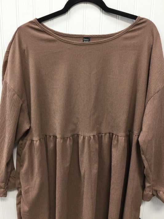 Top Ls By Emery Rose In Brown, Size:1X