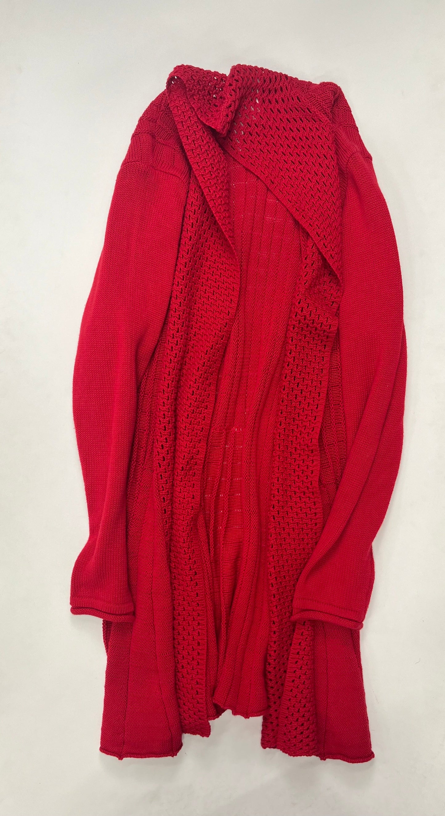 Red Sweater Cardigan Ny Collection, Size L