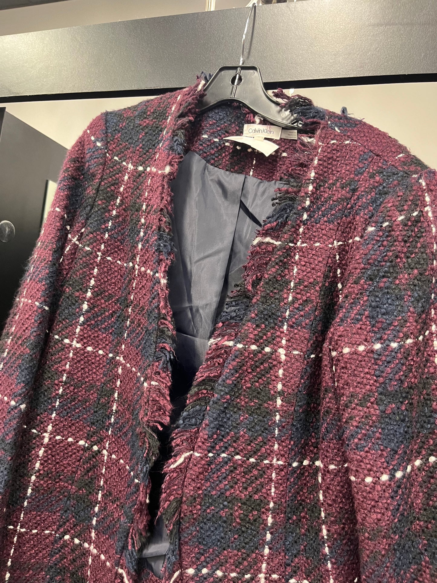 Plaid Blazer Calvin Klein, Size L