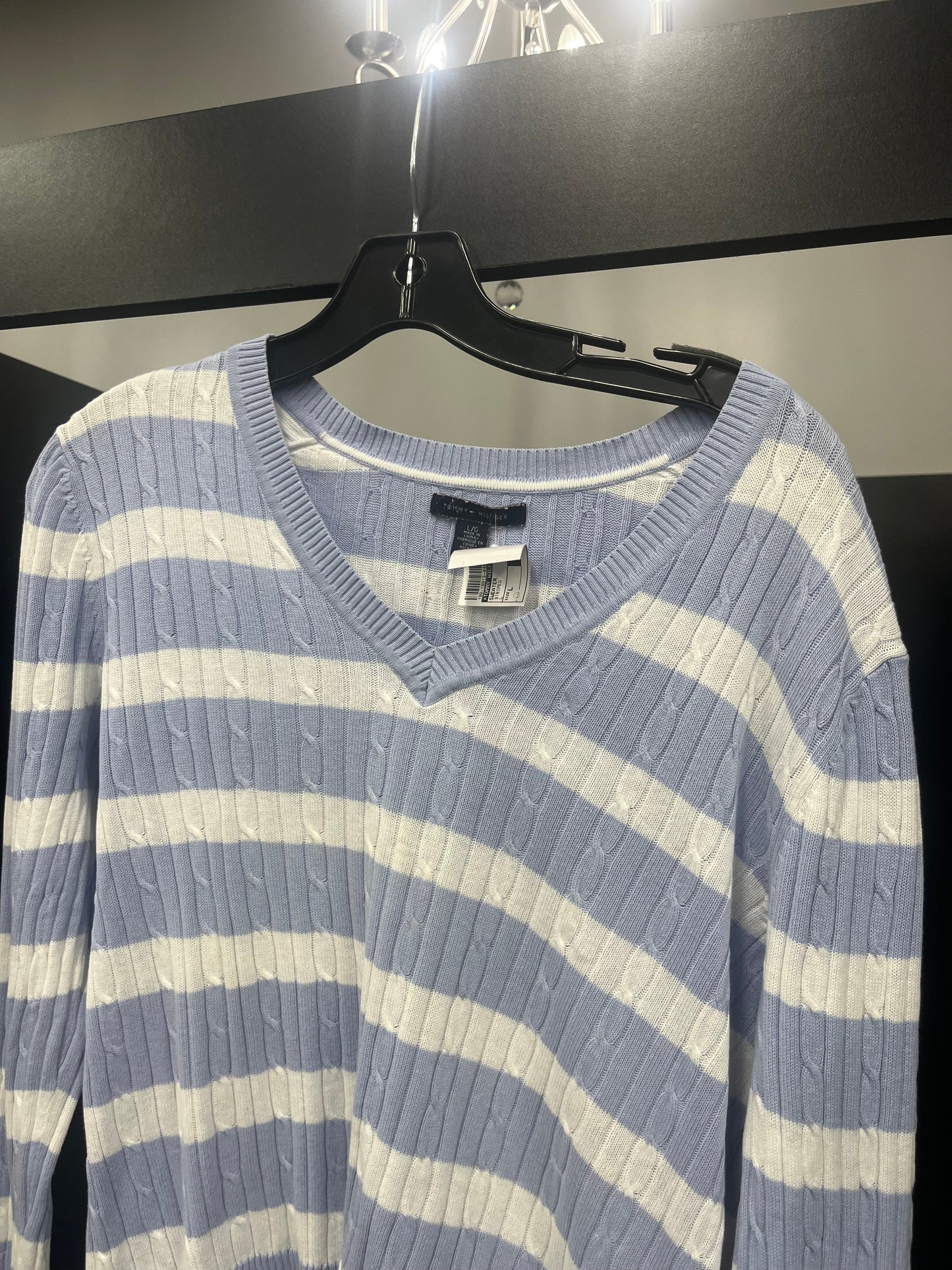 Sweater By Tommy Hilfiger In Striped, Size: L