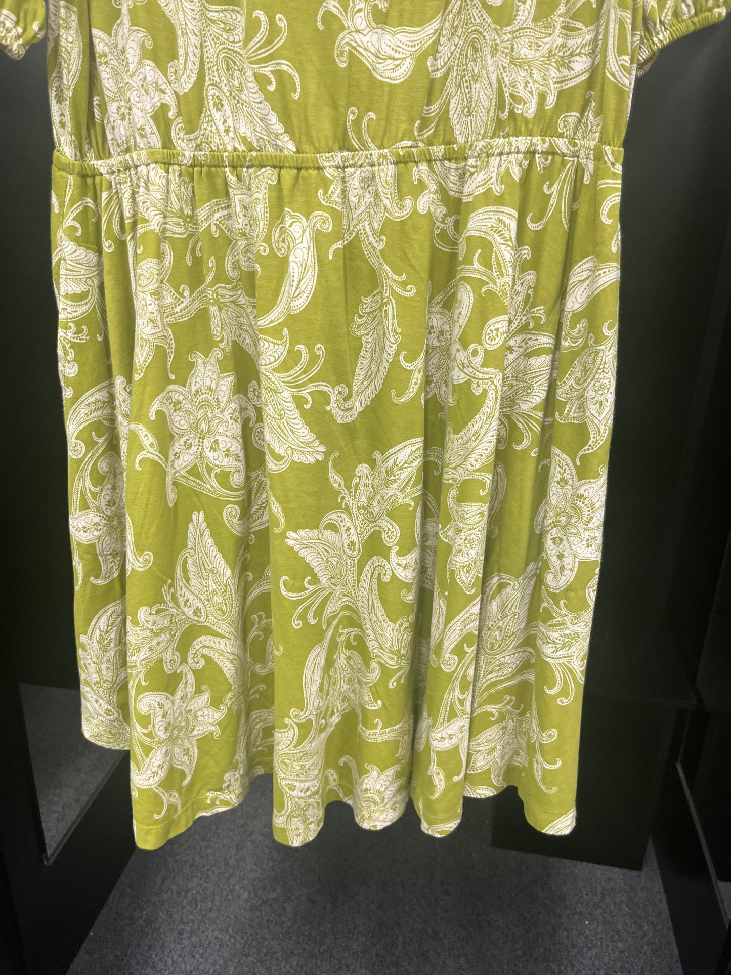 Green Dress Casual Midi Anthropologie, Size Xl