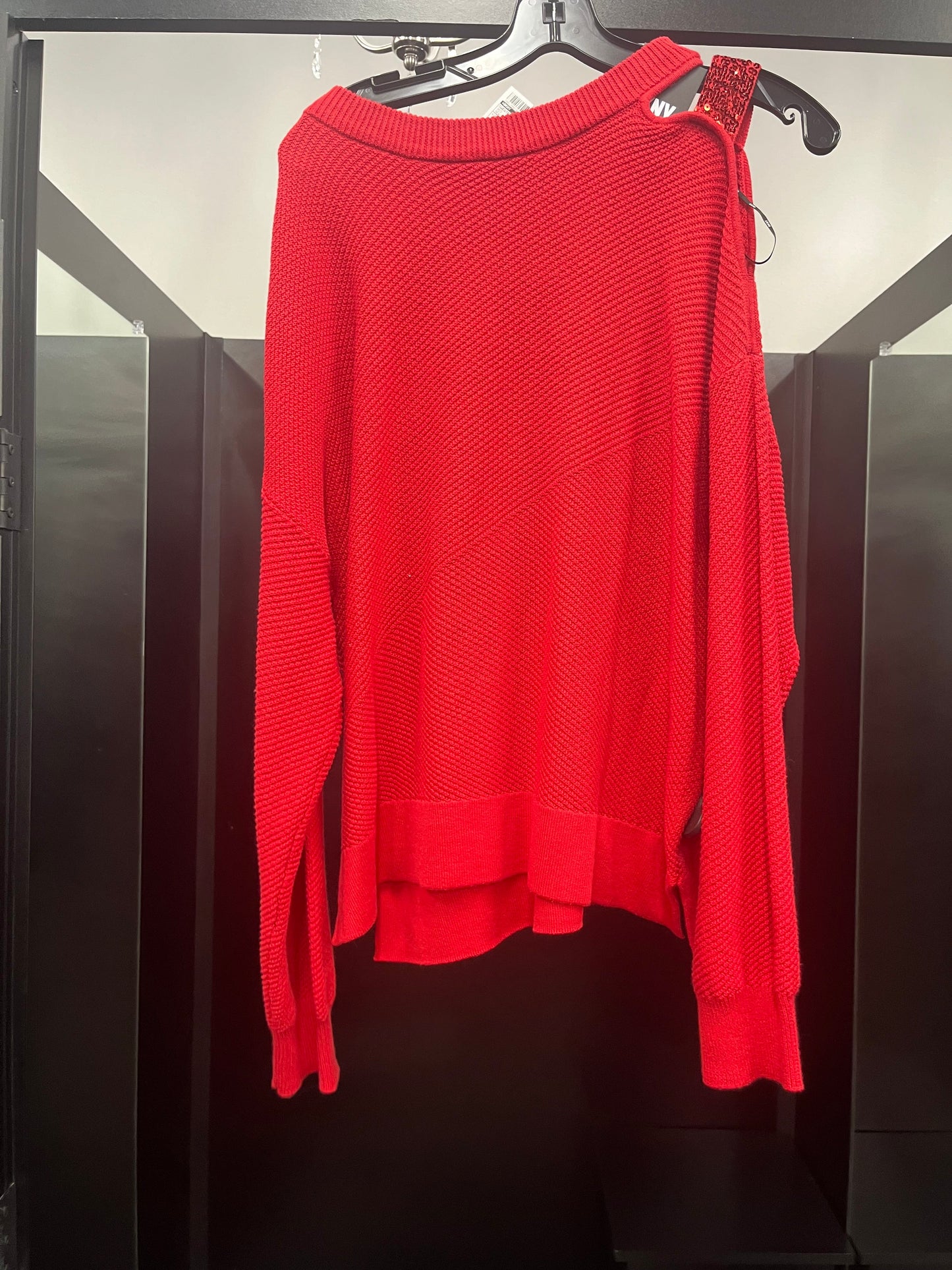 Sweater By Dkny In Red, Size: L