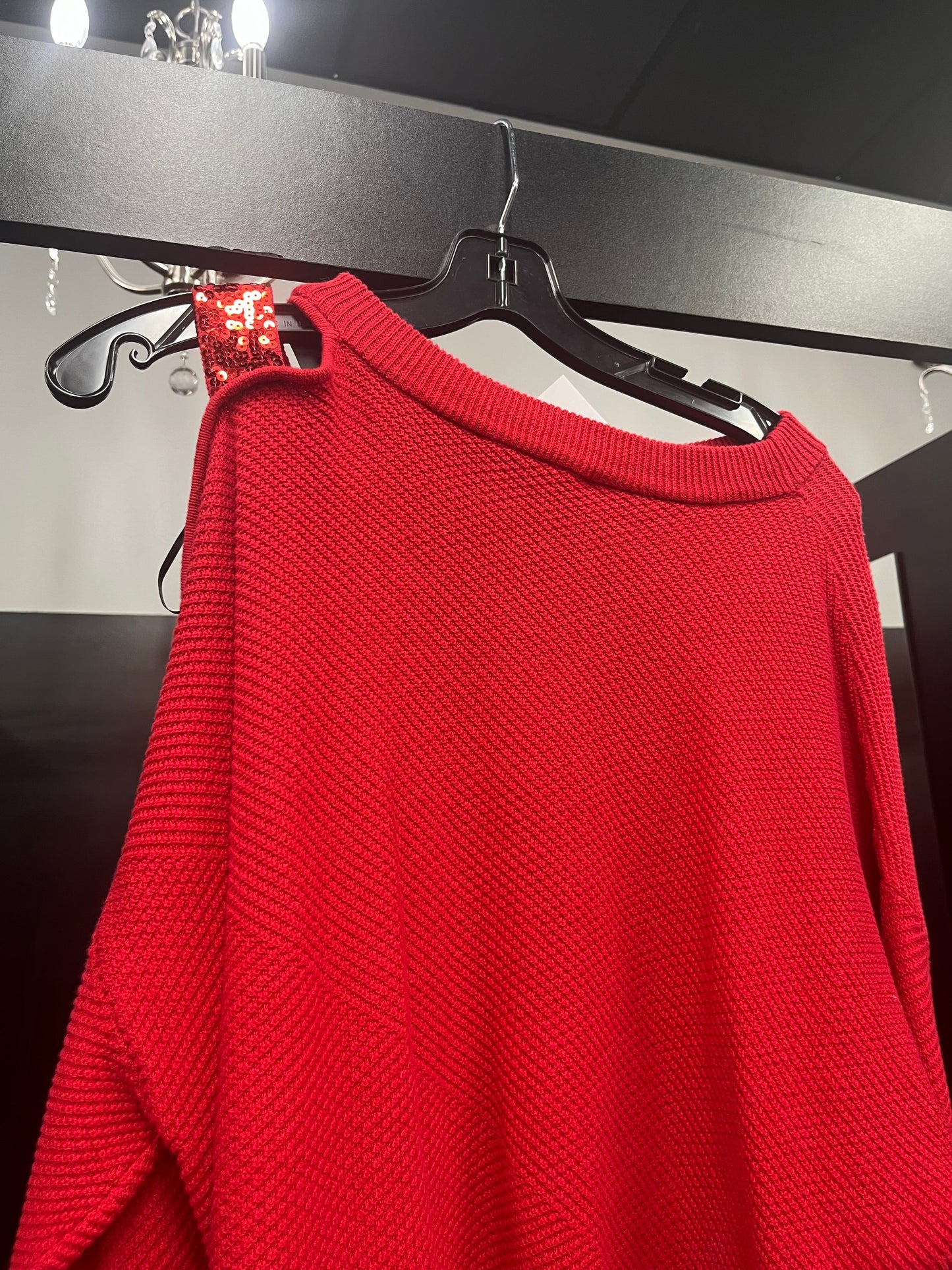 Sweater By Dkny In Red, Size: L