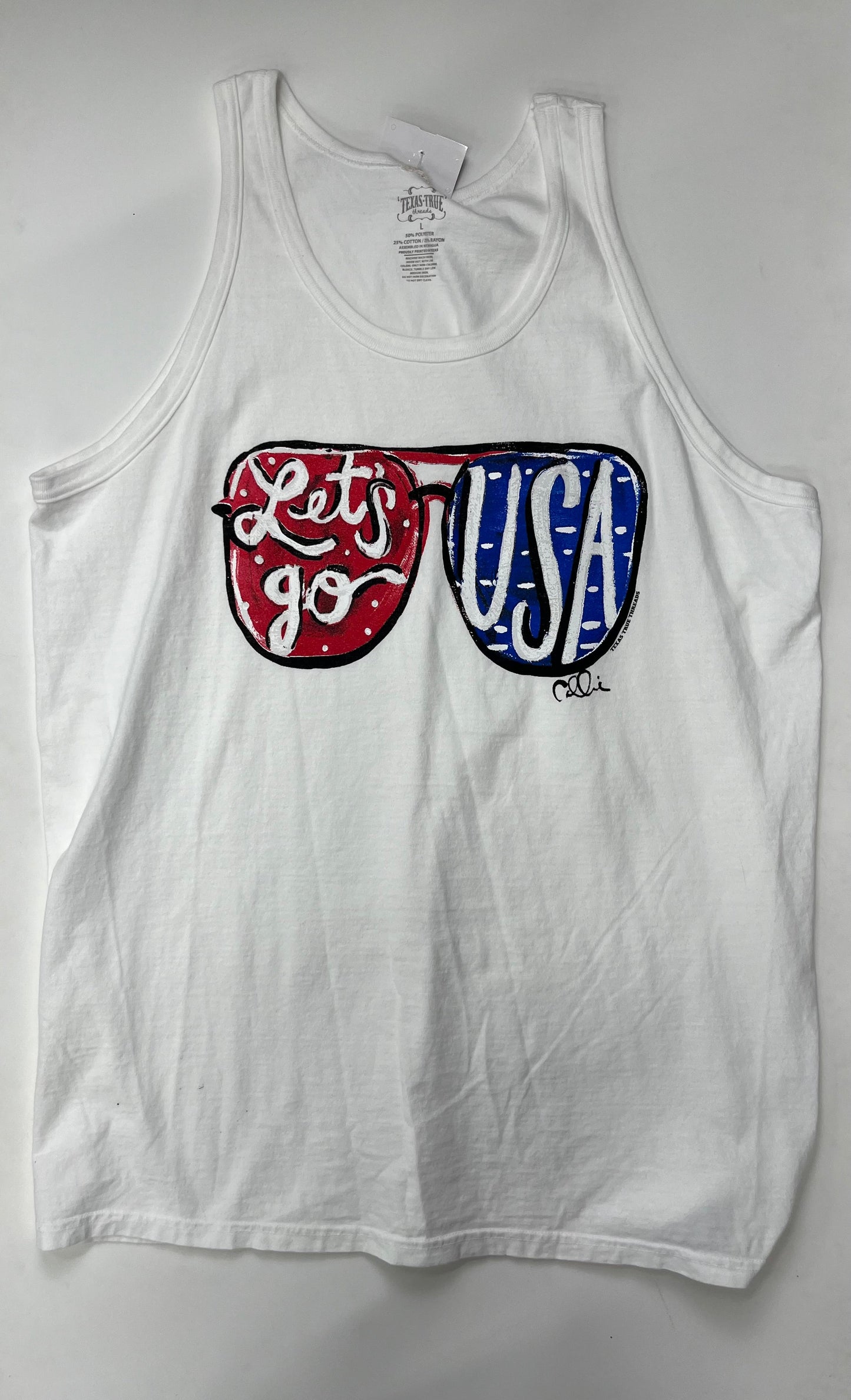 Tank Top By Texas True  Size: L