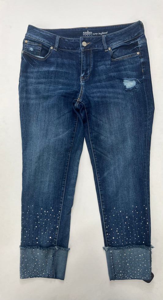Denim Jeans Cropped Soho Design Group, Size 8