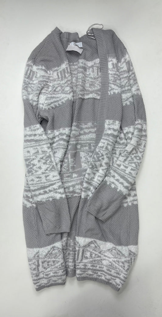 Grey Sweater Cardigan New Directions, Size M