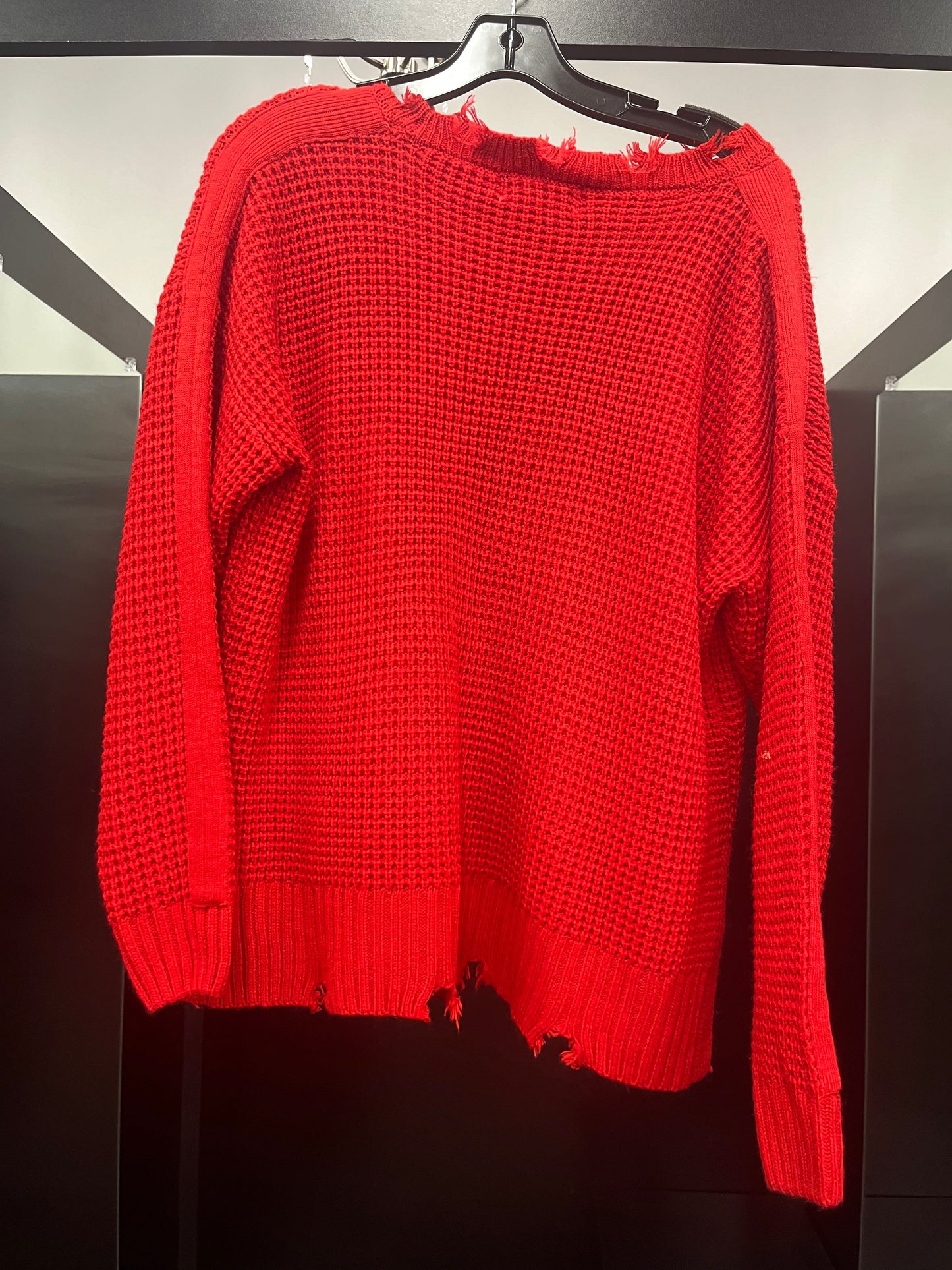 Sweater By Zenana Outfitters In Red, Size: L