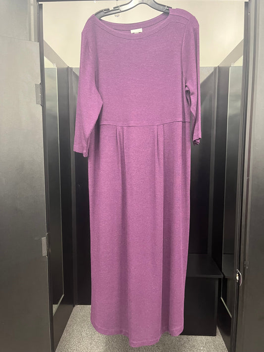 Dress Casual Maxi By J Jill In Purple, Size: L