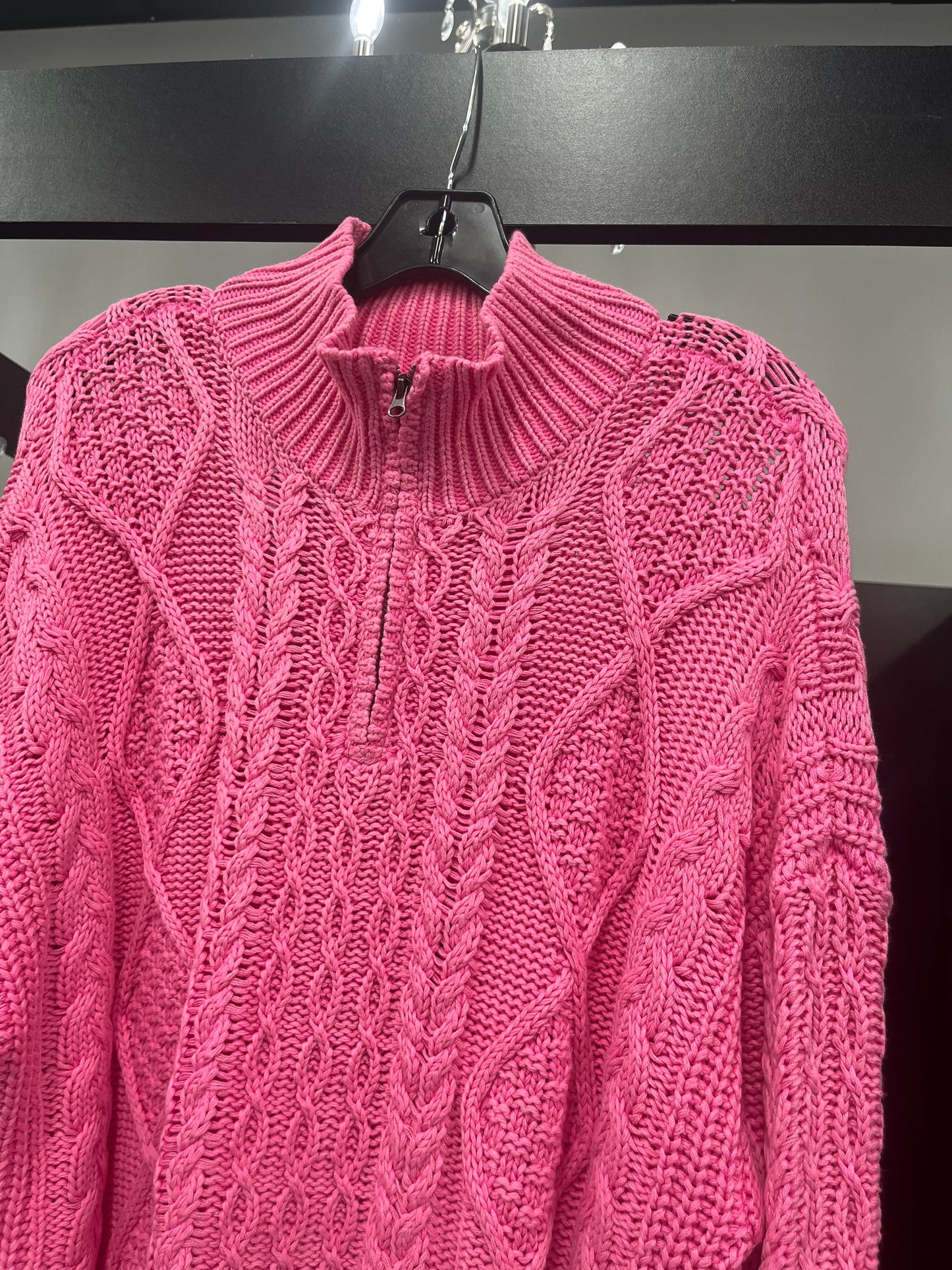 Sweater By Lucky Brand In Pink, Size: L