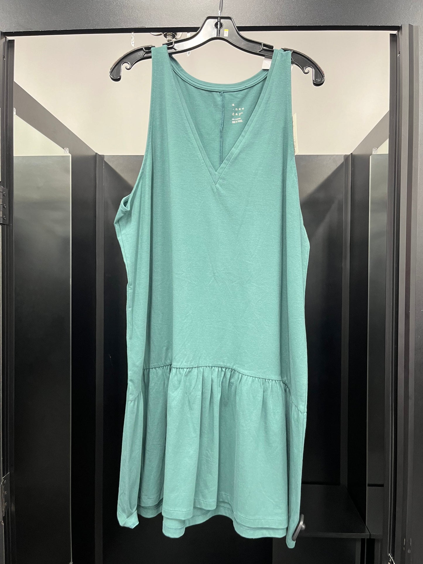 Teal Dress Casual Midi A New Day, Size 2x