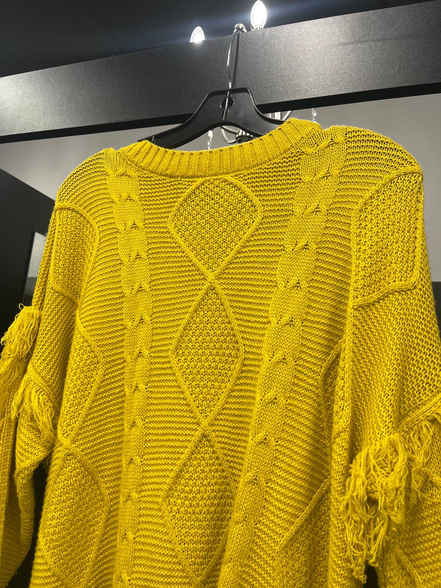 Sweater By Simply Southern In Mustard, Size: S