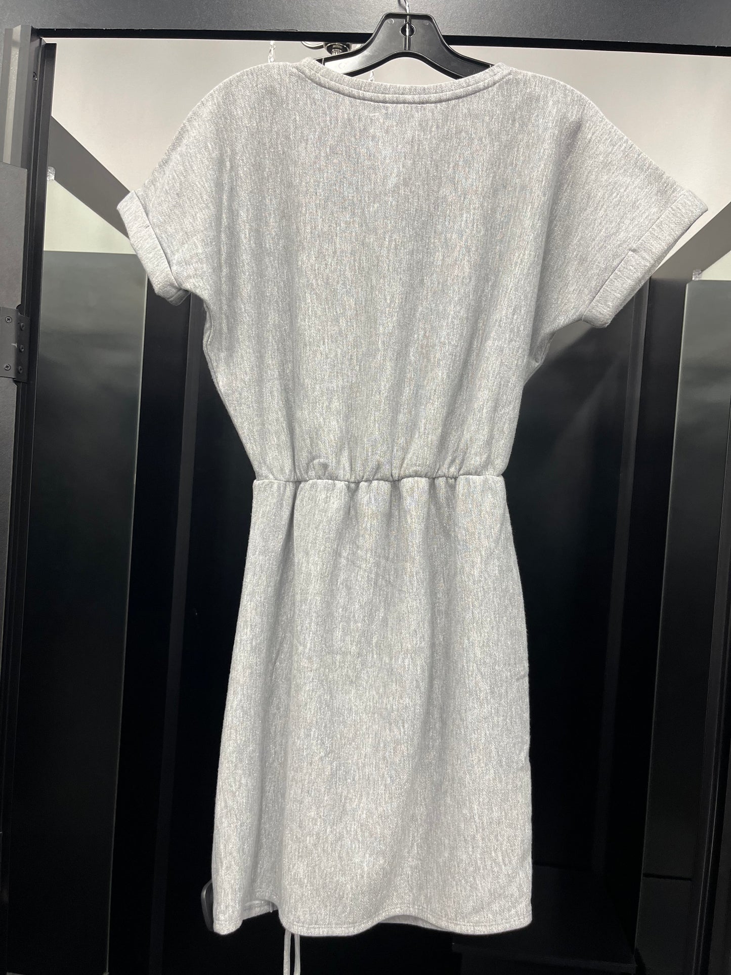 Grey Dress Casual Midi Express, Size S