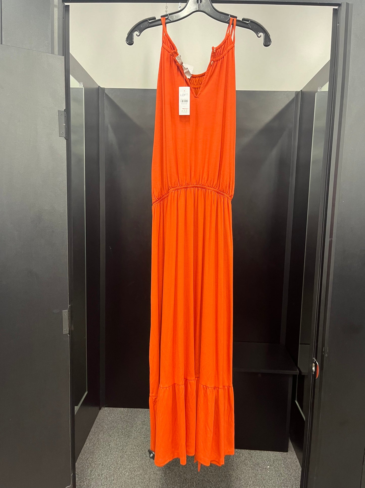 Orange Dress Casual Maxi Loft NWT, Size L