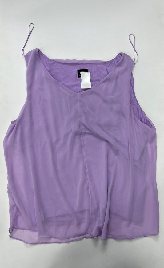 Blouse Sleeveless By Jm Collections  Size: Xl