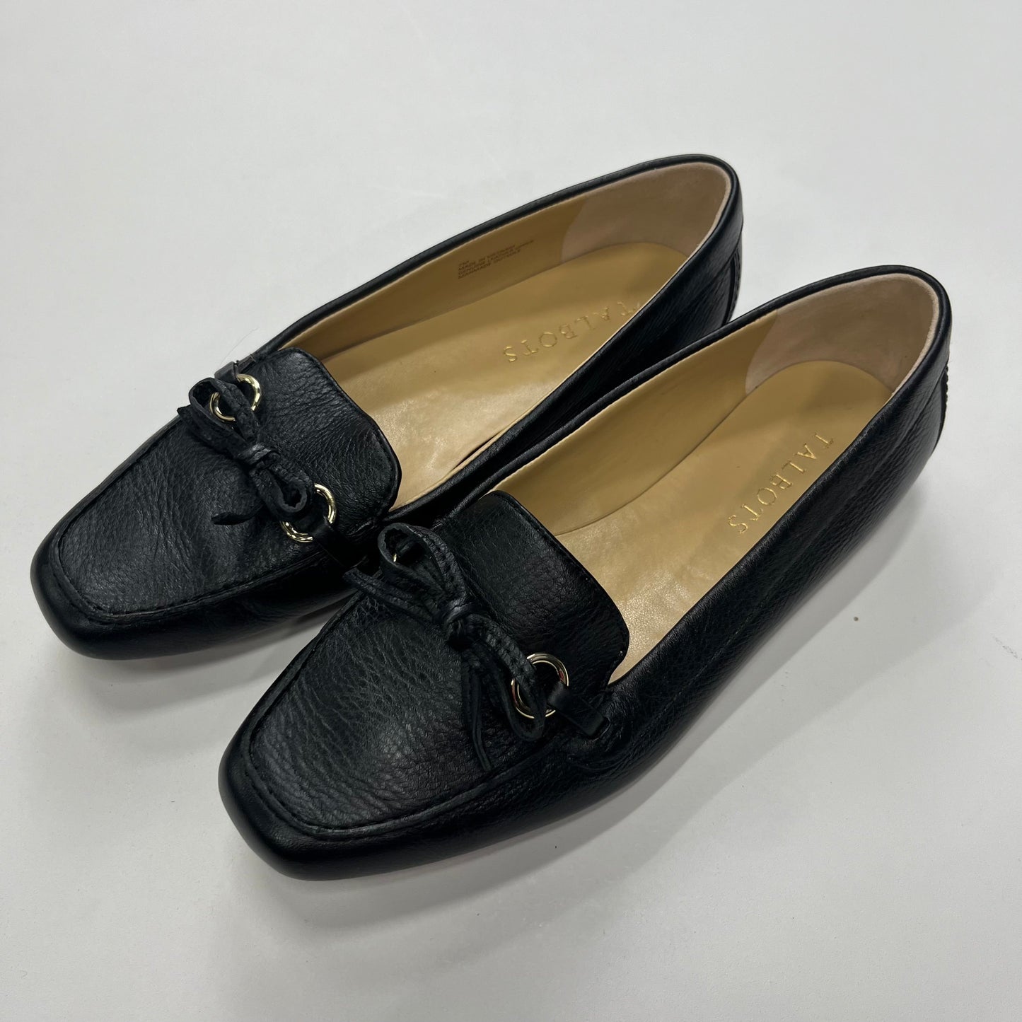 Black Shoes Flats Loafer Oxford Talbots, Size 7