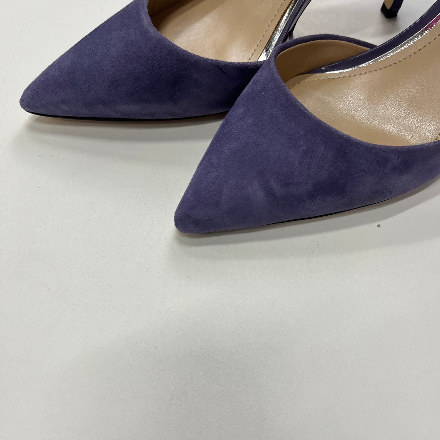 Purple Shoes Heels D Orsay White House Black Market, Size 7