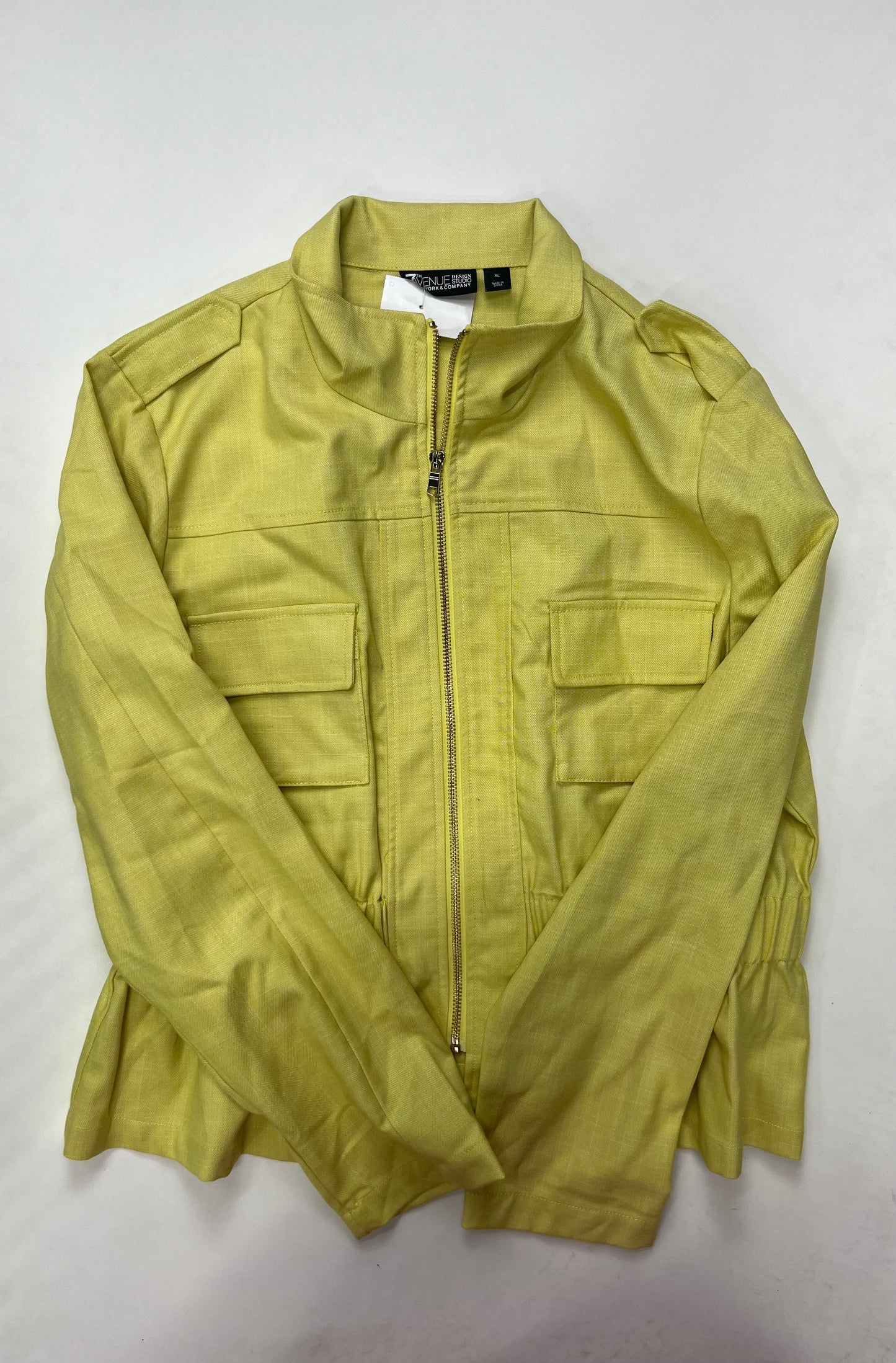 Lime Green Jacket Moto New York And Co, Size Xl
