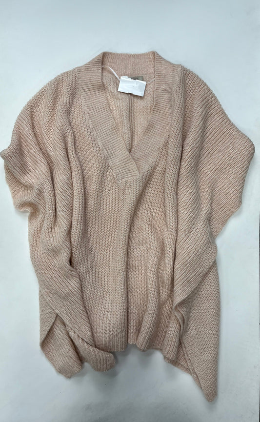 Peach Sweater Short Sleeve Loft, Size M