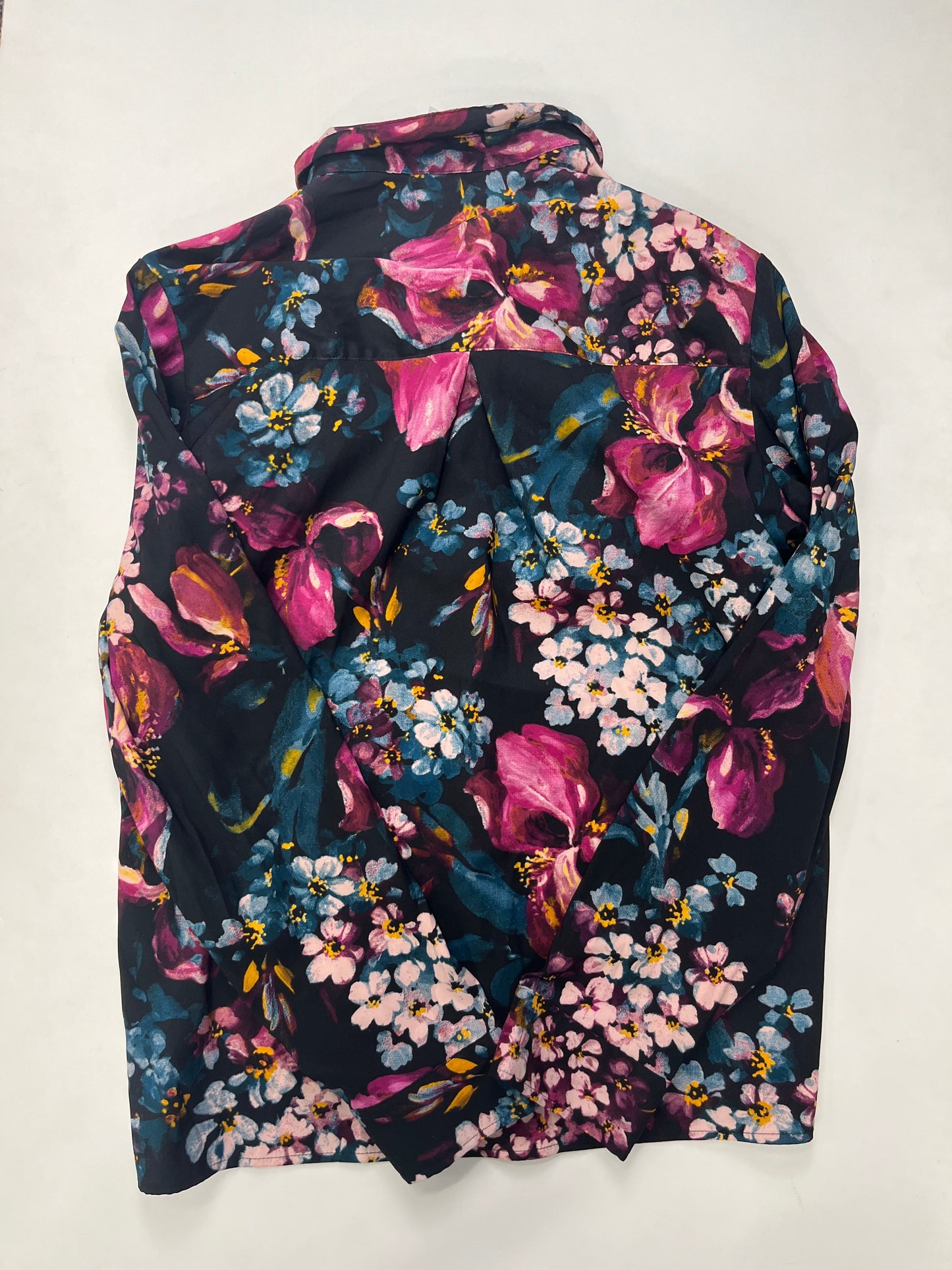 Floral Blouse Long Sleeve Express, Size M