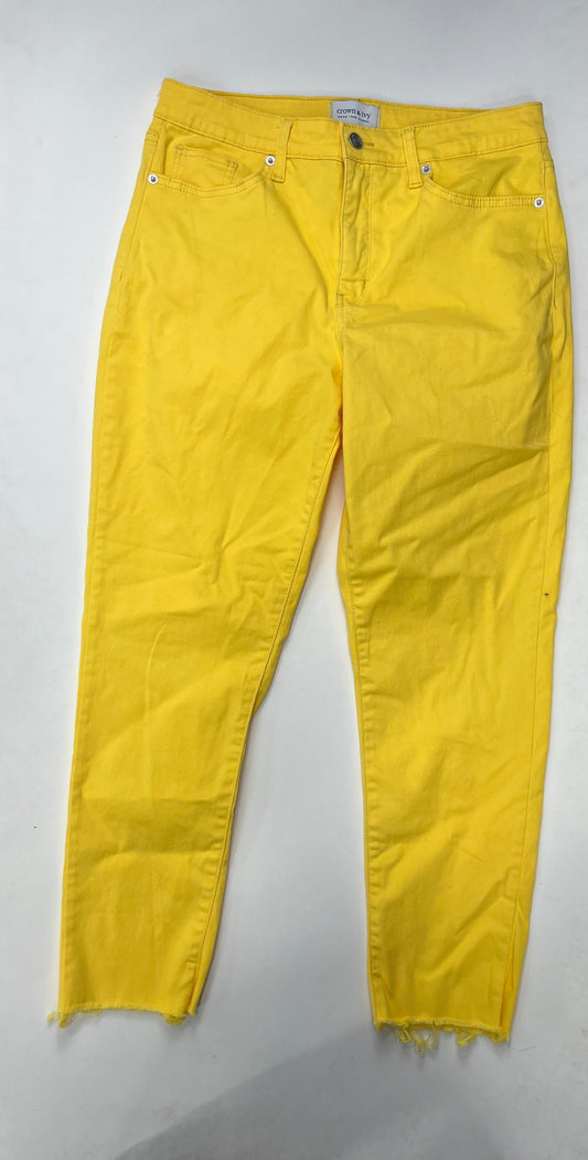 Yellow Jeans Straight Crown And Ivy, Size 10