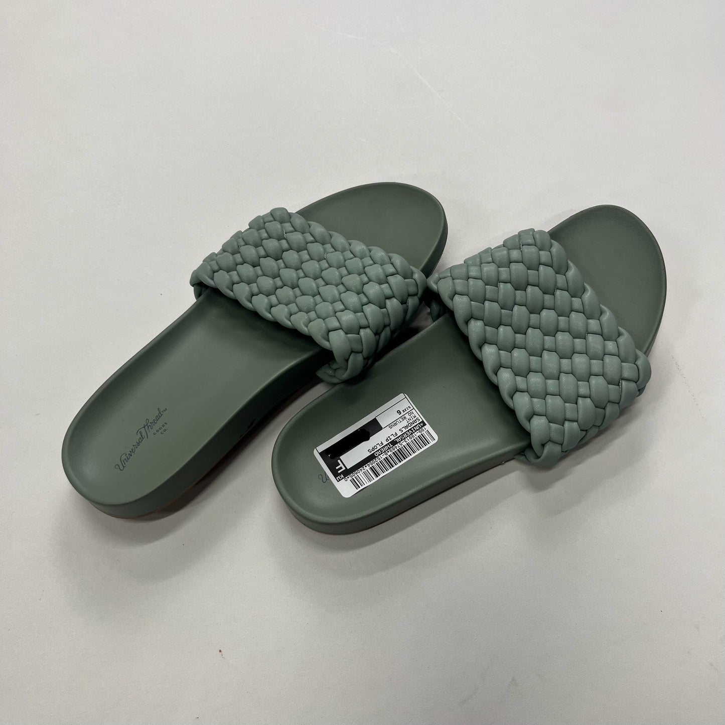 Mint Sandals Flip Flops Universal Thread, Size 6