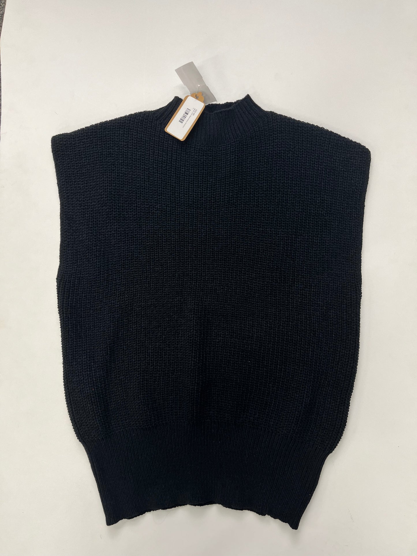 Black Sweater Short Sleeve Cmc, Size Xl