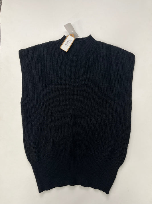 Black Sweater Short Sleeve Cmc, Size Xl