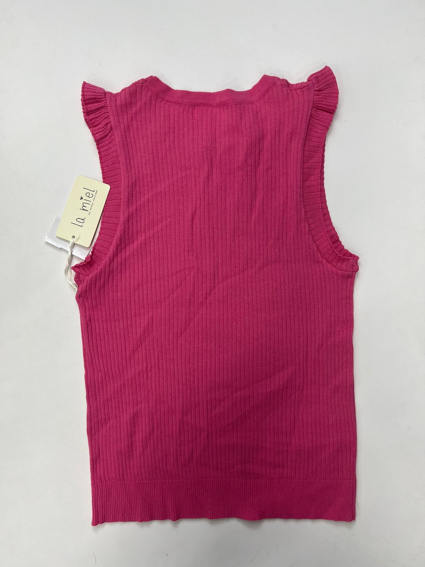 Pink Sweater Short Sleeve La Miel, Size L