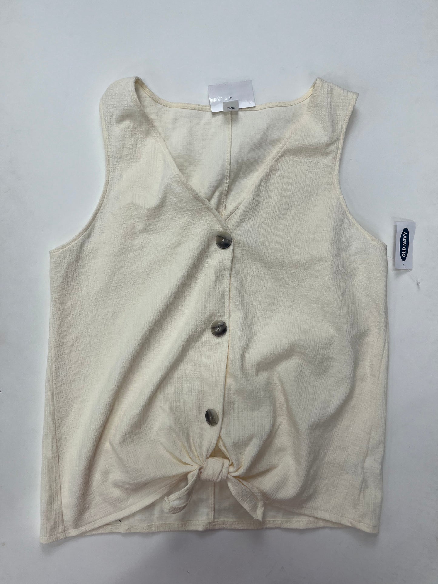 Cream Tank Top Old Navy O, Size L