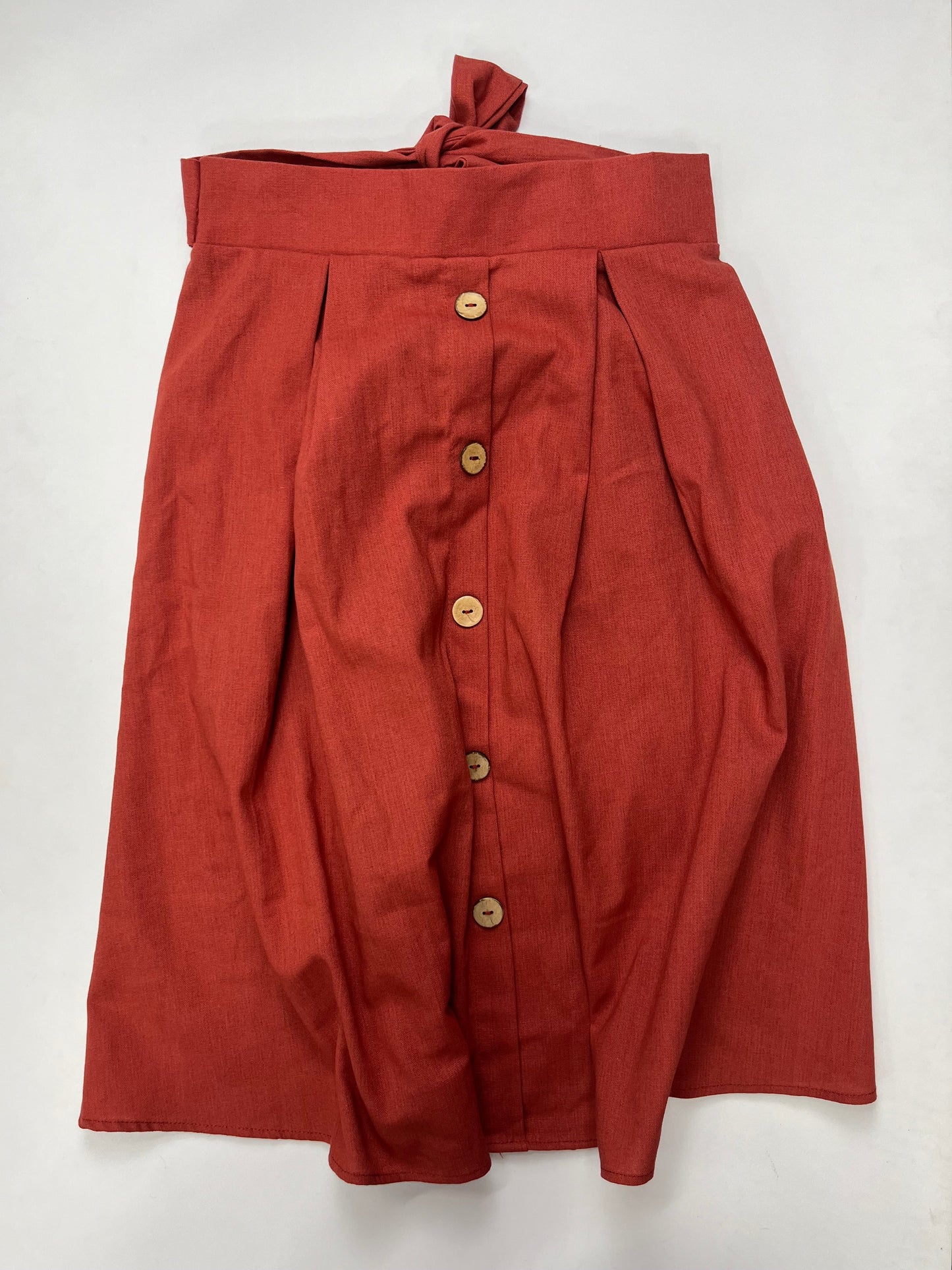 Rust Skirt Midi See You Monday, Size 8