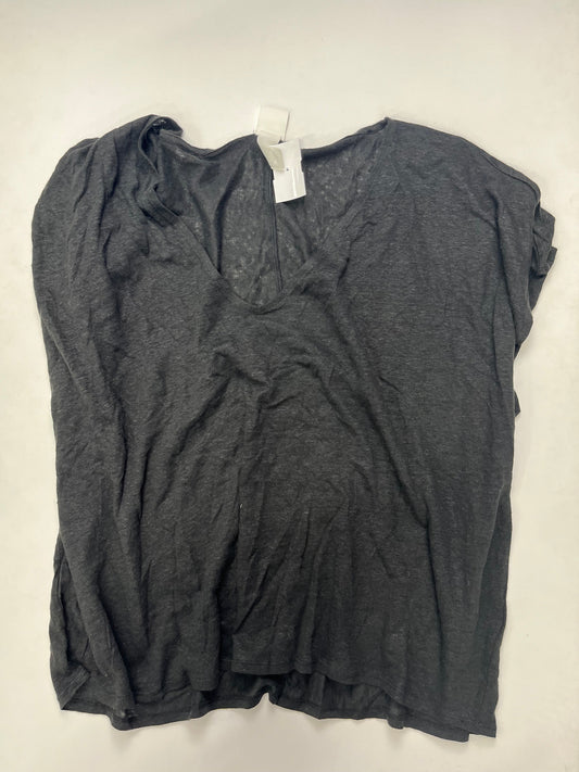 Black Top Short Sleeve H&m, Size Xl