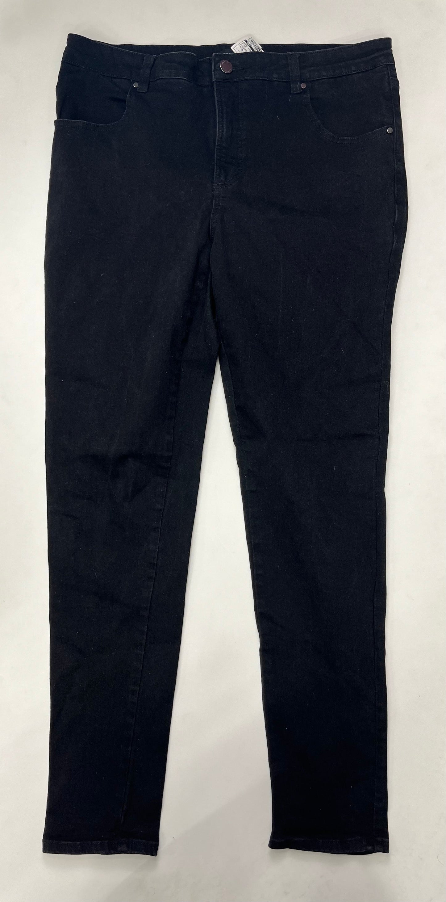 Black Jeans Straight Universal Standard, Size 16