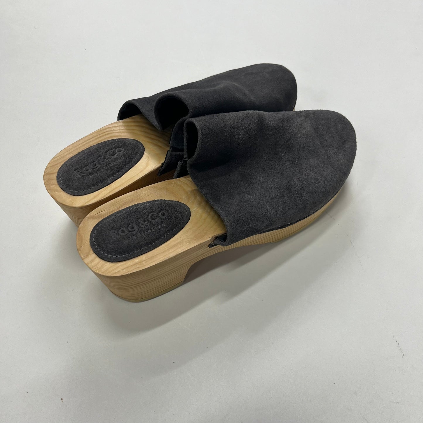 Grey Shoes Heels Block Rag & Company, Size 10