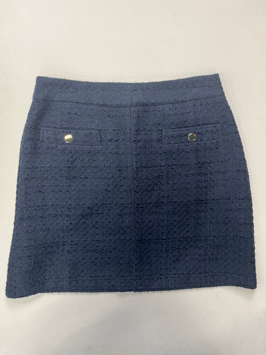 Navy Skirt Midi Loft, Size 6