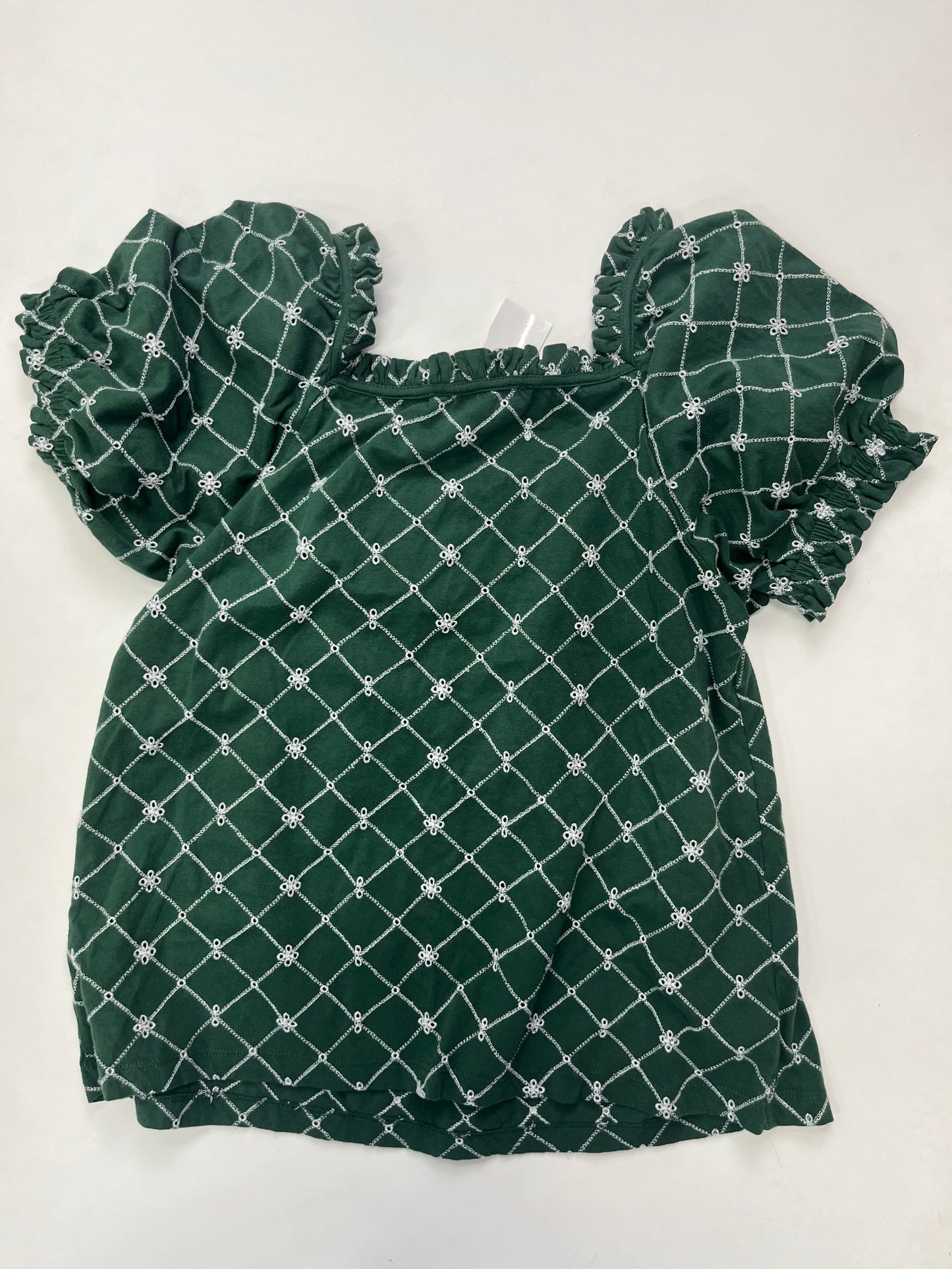 Green Top Short Sleeve Loft, Size M