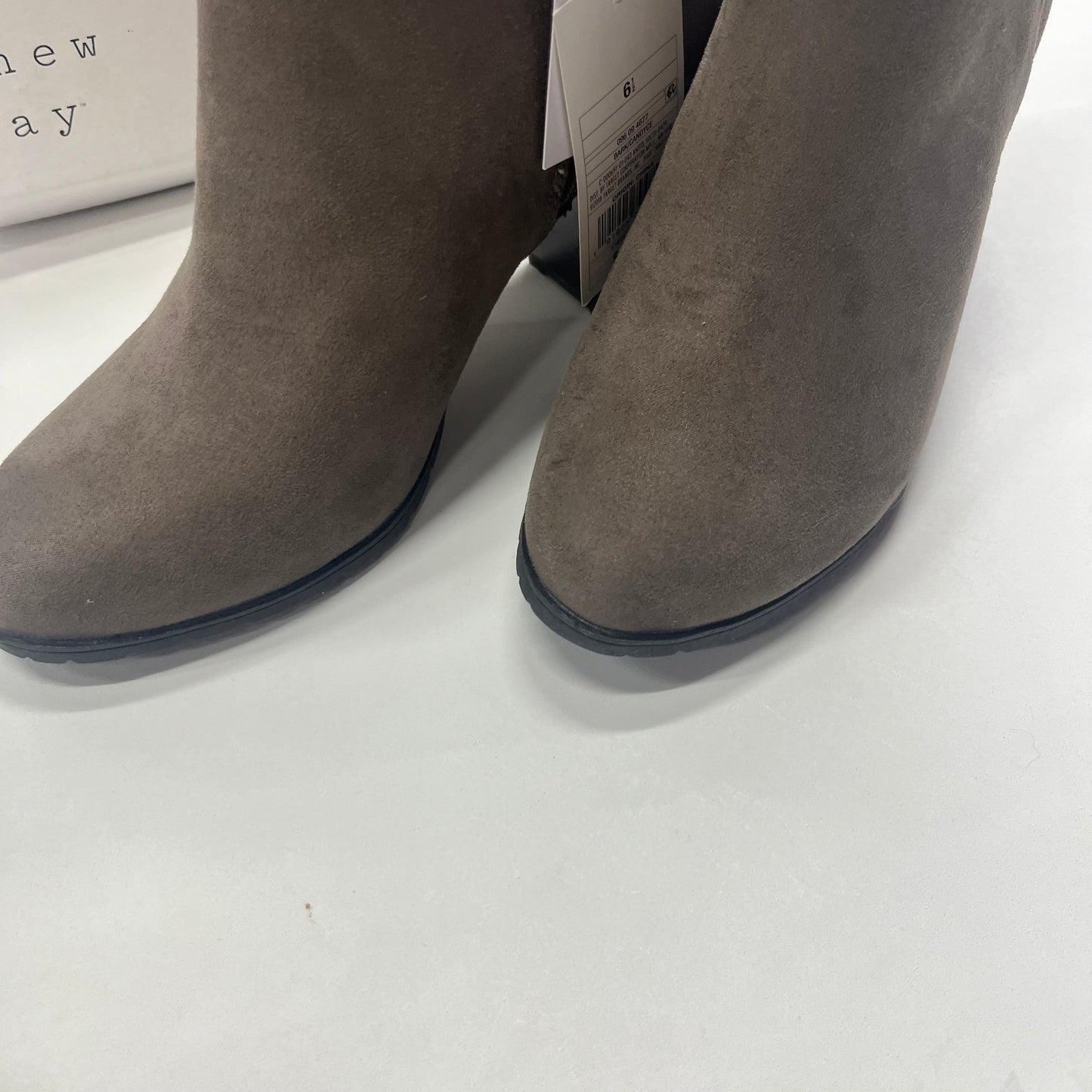 Taupe Boots Ankle Heels A New Day, Size 6.5