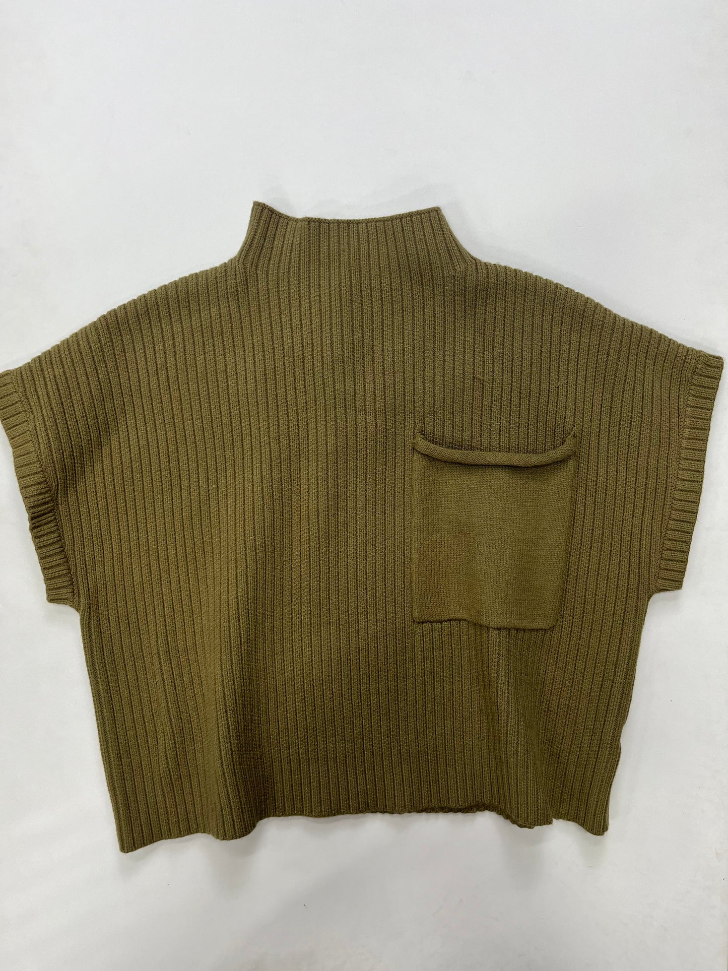 Olive Sweater Short Sleeve Entro, Size S
