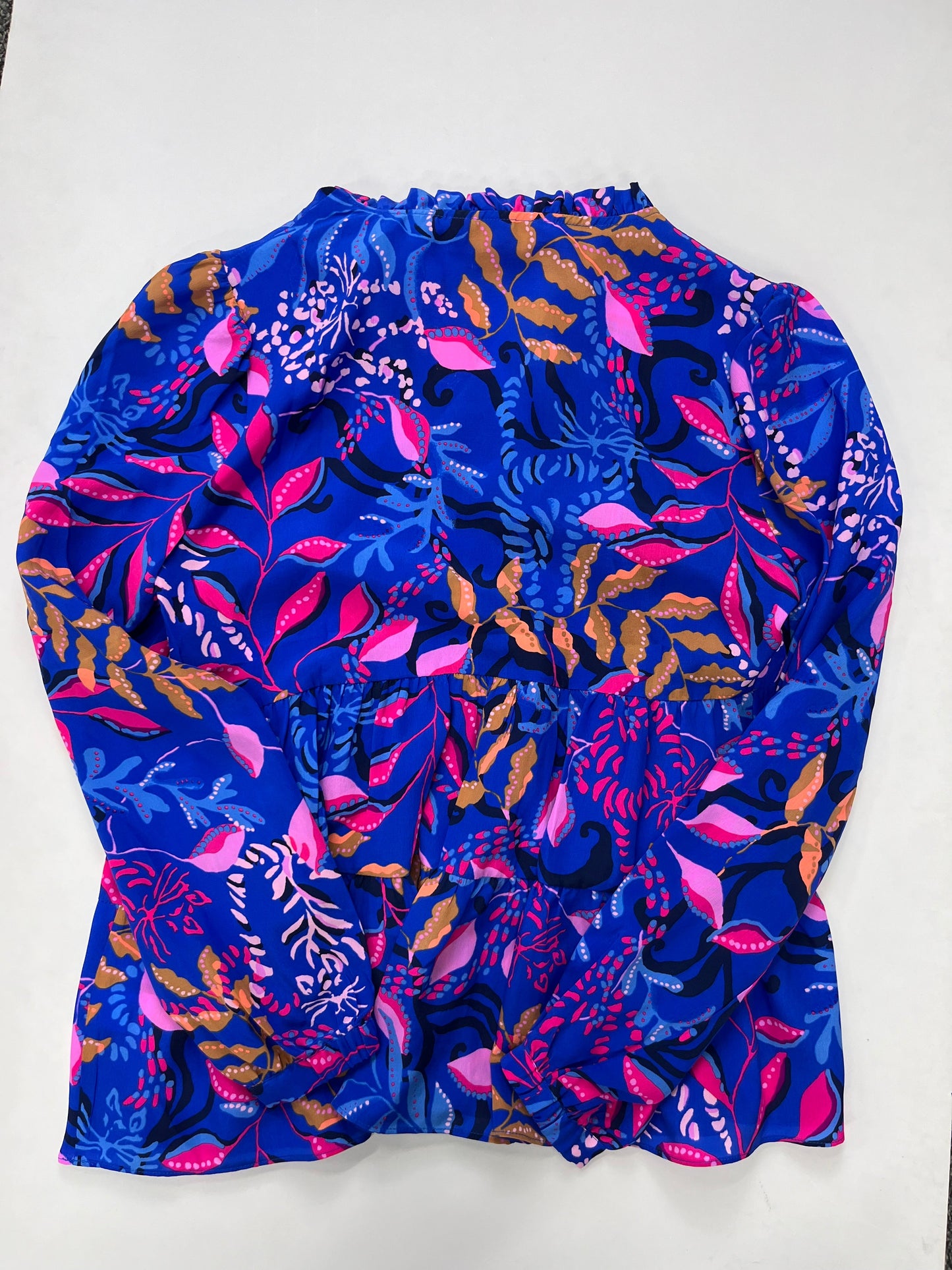 Multi-colored Blouse Long Sleeve Lilly Pulitzer NWT, Size Xs