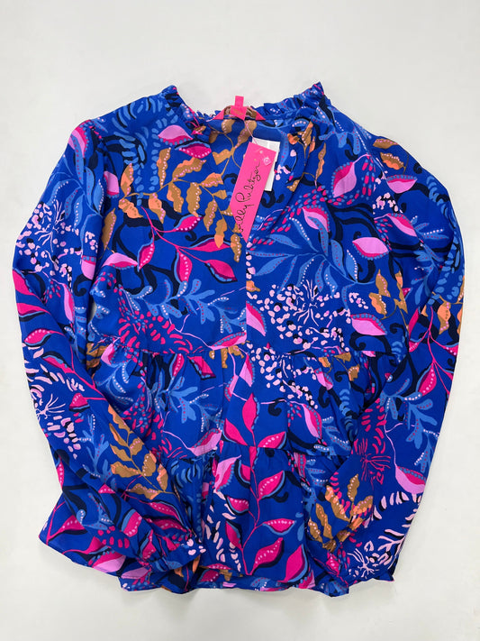 Multi-colored Blouse Long Sleeve Lilly Pulitzer NWT, Size Xs