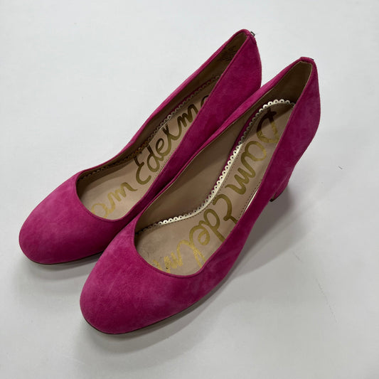 Pink Shoes Heels Block Sam Edelman, Size 8