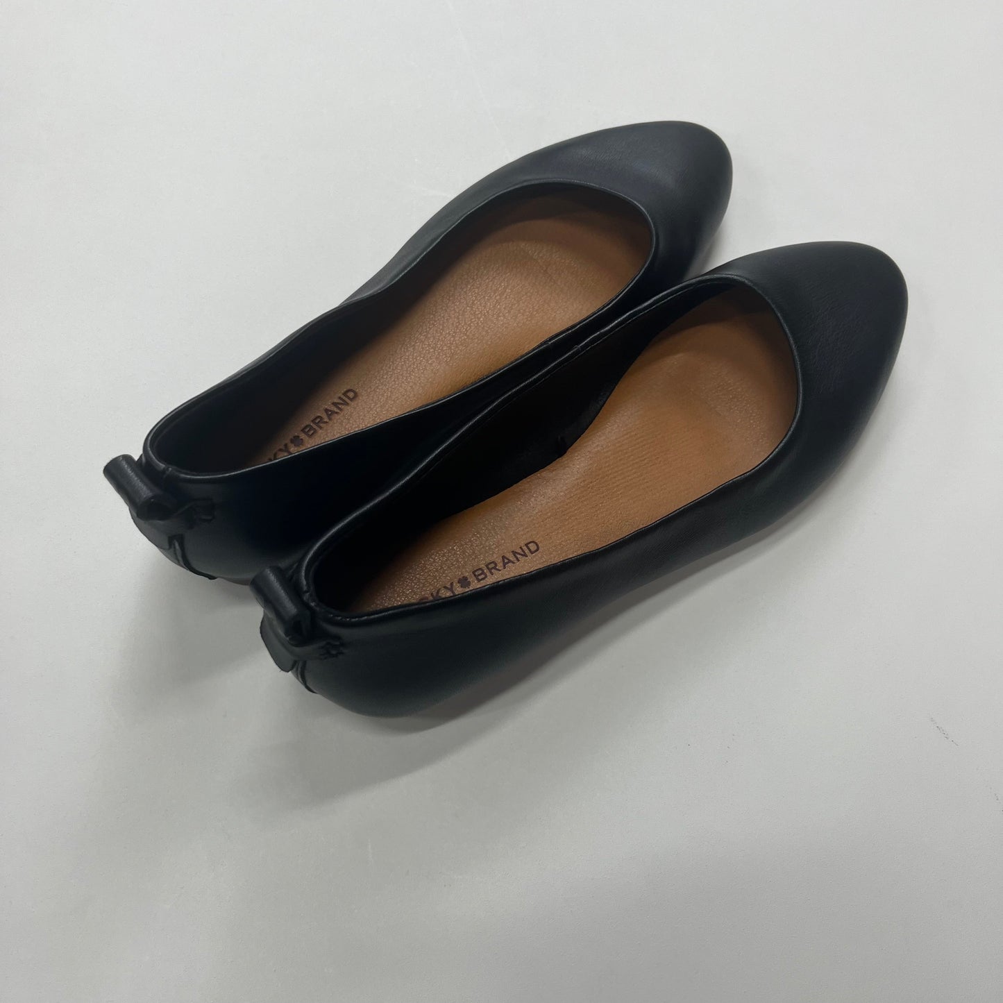 Black Shoes Flats Ballet Lucky Brand, Size 8